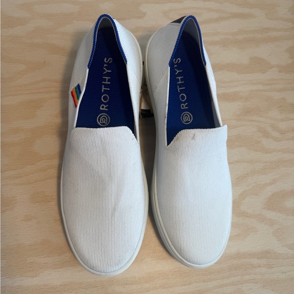 Rothy's Retired and rare “Unicorn” Pride rainbow Slip on sneakers - Picture 4 of 11